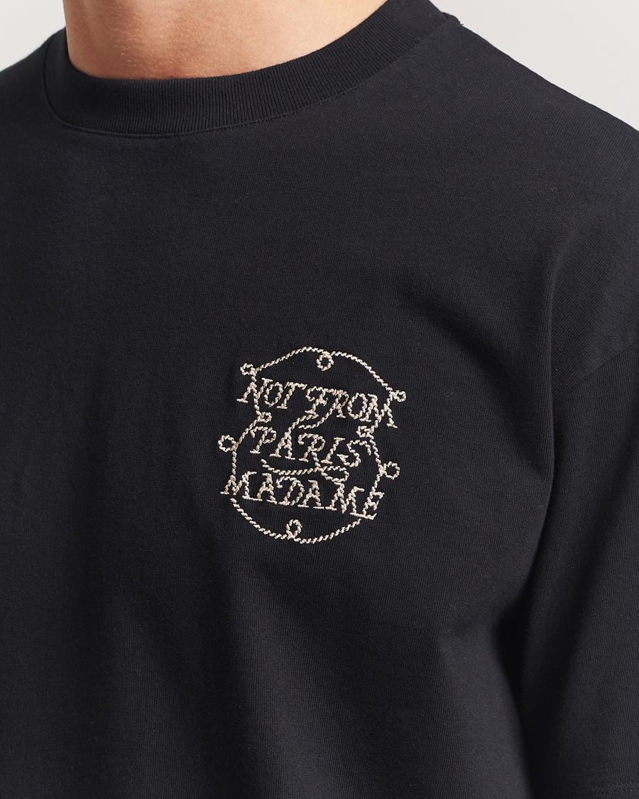 Heren | T-shirts | Drôle de Monsieur | Slogan Tresses T-Shirt Black