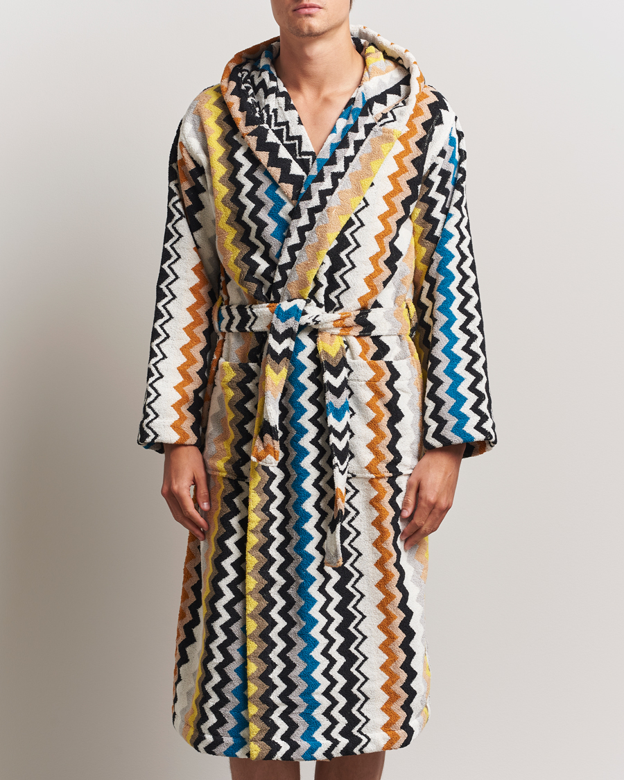 Heren | Pyjama's en gewaden | Missoni Home | Best Bathrobe Black Multi