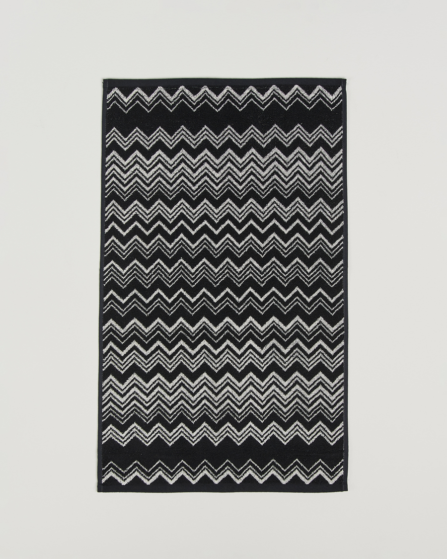 Heren | Stoffen | Missoni Home | Keith Hand Towel 70x40cm Black/White