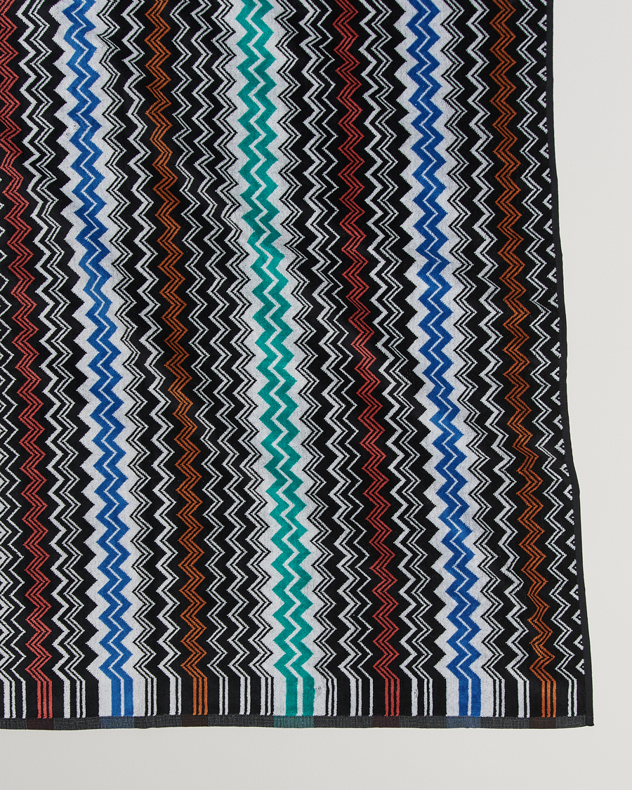 Heren | Stoffen | Missoni Home | Neoclassic Bath Towel 70x115cm Black Multi