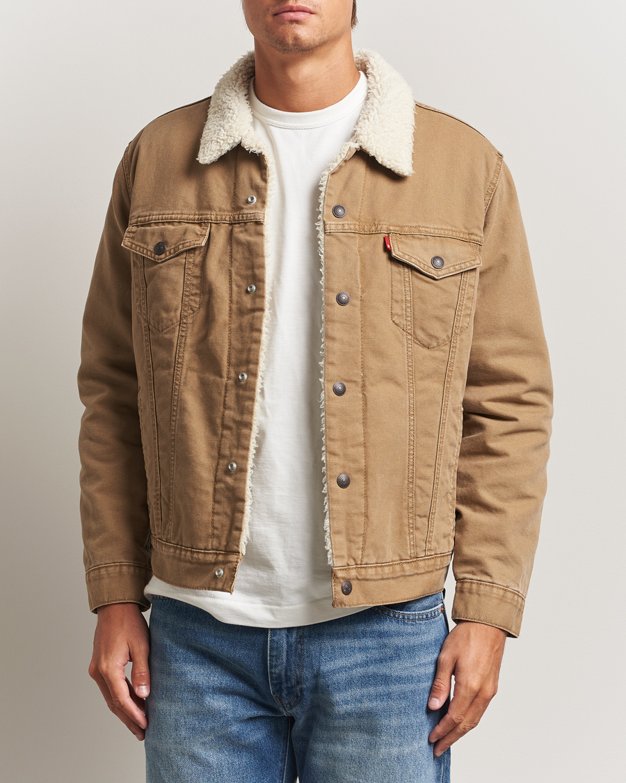 Heren | Jassen | Levi's | Type 3 Sherpa Trucker Ermine Brown