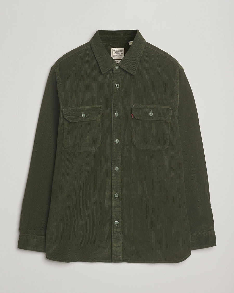 Heren | Overhemden | Levi's | Jackson Corduroy Worker Shirt Dark Green