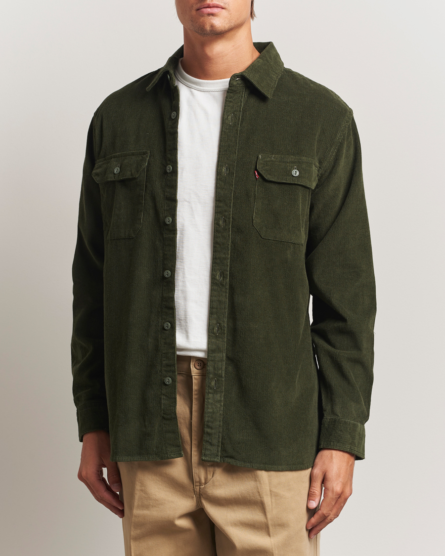 Heren | Overhemden | Levi's | Jackson Corduroy Worker Shirt Dark Green