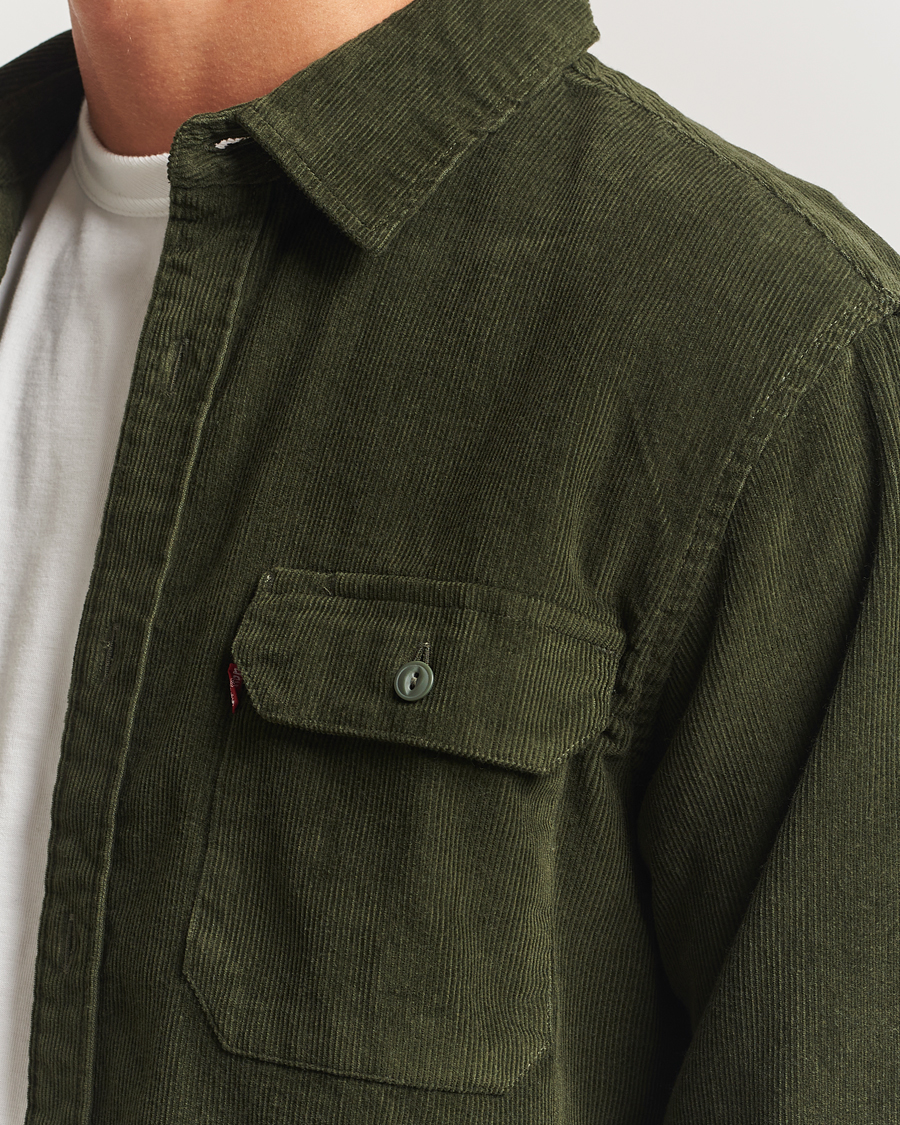 Heren | Overhemden | Levi's | Jackson Corduroy Worker Shirt Dark Green