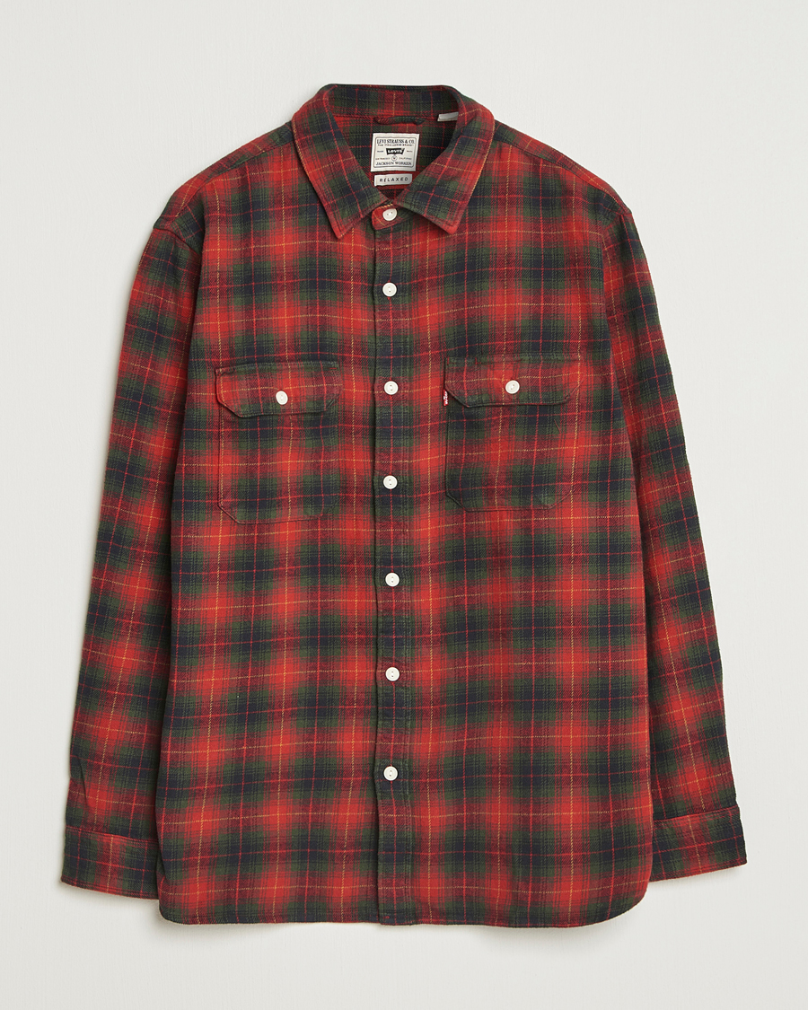 Heren | Overhemden | Levi's | Jackson Worker Shirt Rythmic Red