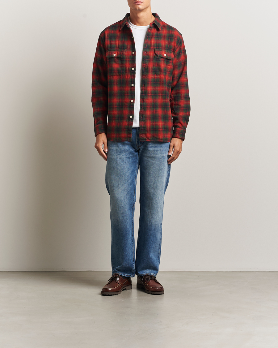 Heren | Overhemden | Levi's | Jackson Worker Shirt Rythmic Red