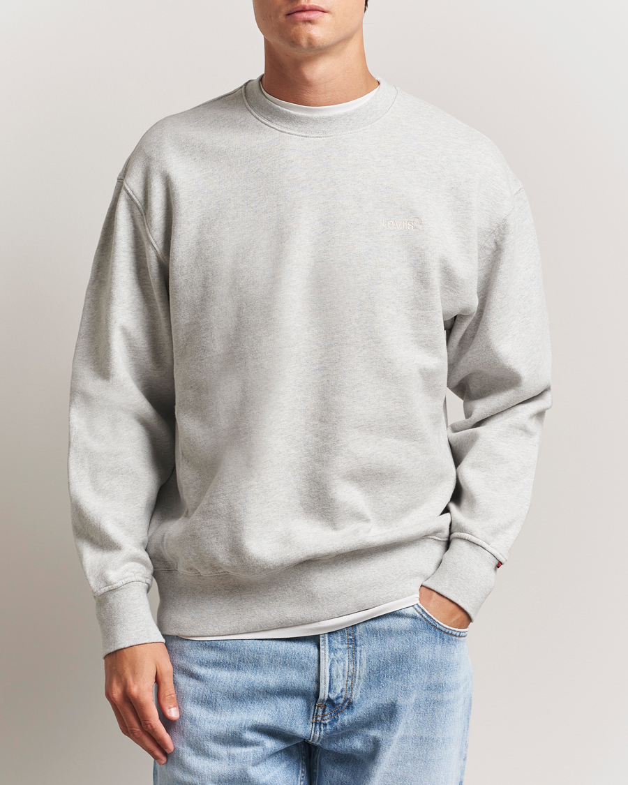 Heren | Truien | Levi's | Authentic Crew Neck Sweatshirt Light Grey Heather