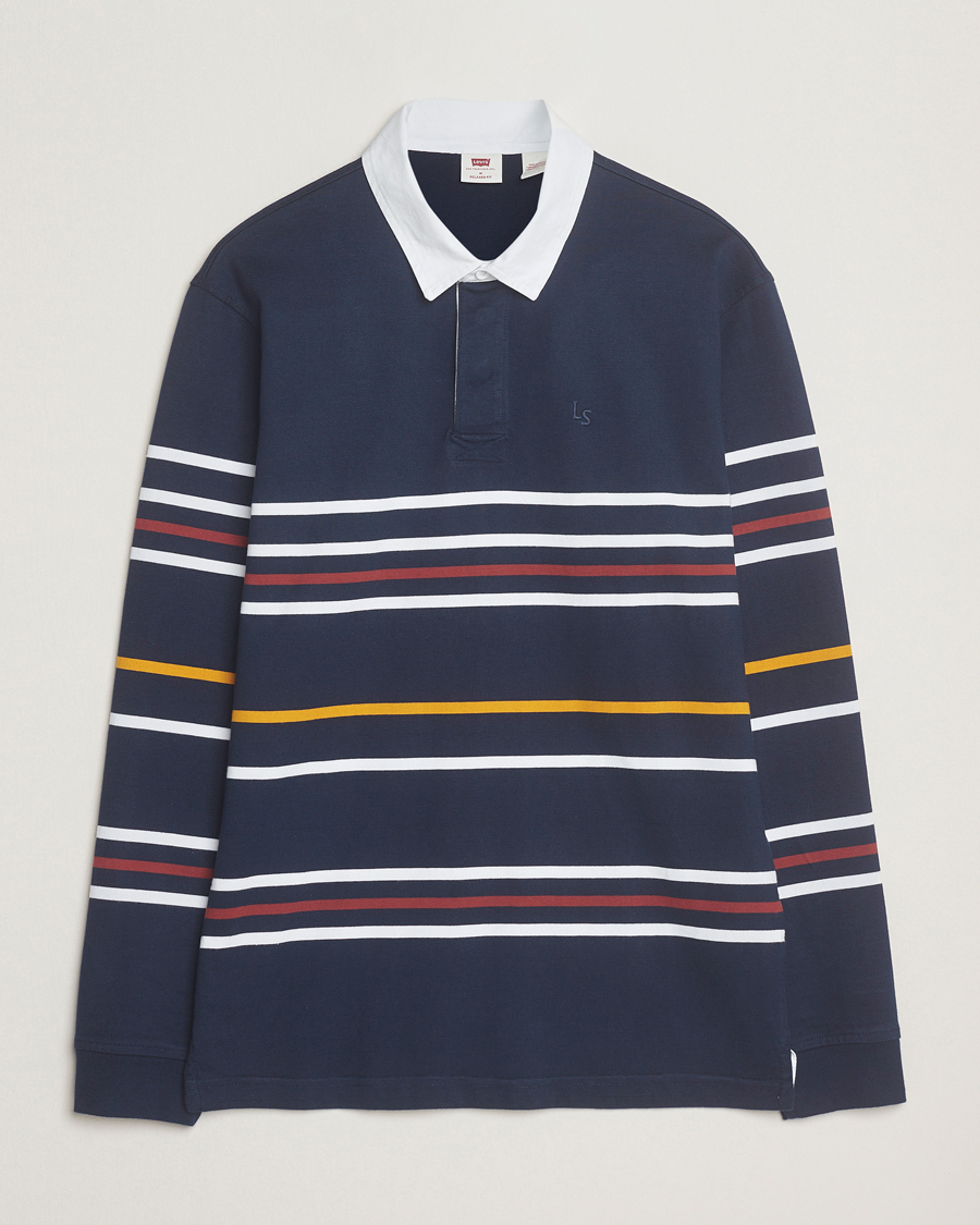Heren | Truien | Levi's | Union Striped Rugby Sweater Navy Blazer