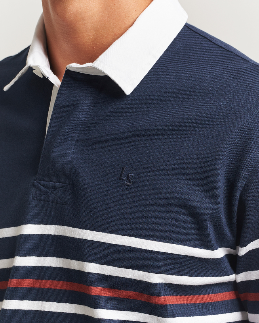 Heren | Truien | Levi's | Union Striped Rugby Sweater Navy Blazer