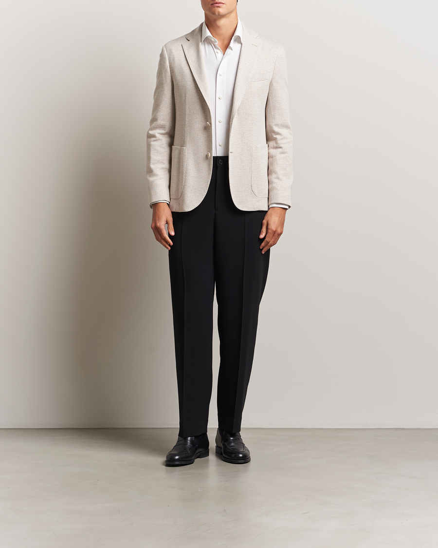 Heren | Blazers | BOSS BLACK | Hanry Cotton Pepita Blazer Medium Beige