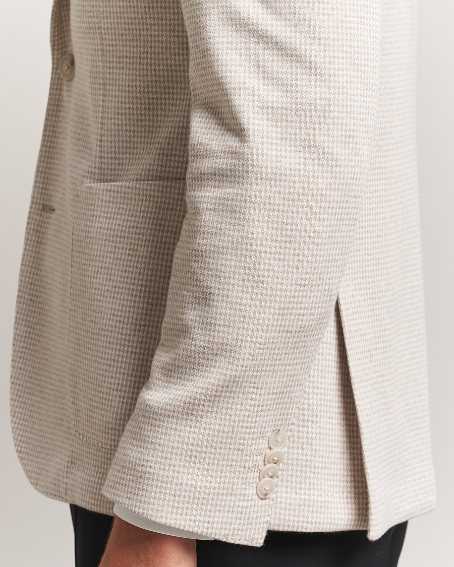 Heren | Blazers | BOSS BLACK | Hanry Cotton Pepita Blazer Medium Beige