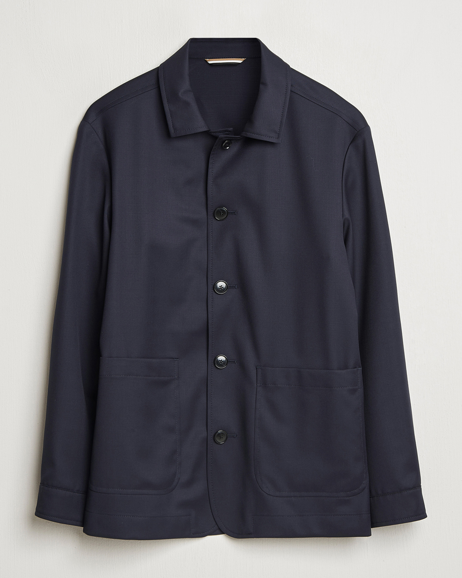 Heren | Jassen | BOSS BLACK | Carper Overshirt Dark Blue