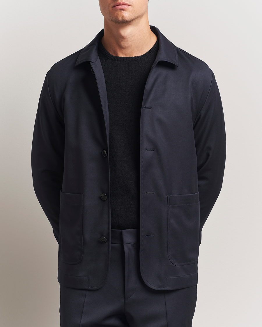 Heren | Jassen | BOSS BLACK | Carper Overshirt Dark Blue