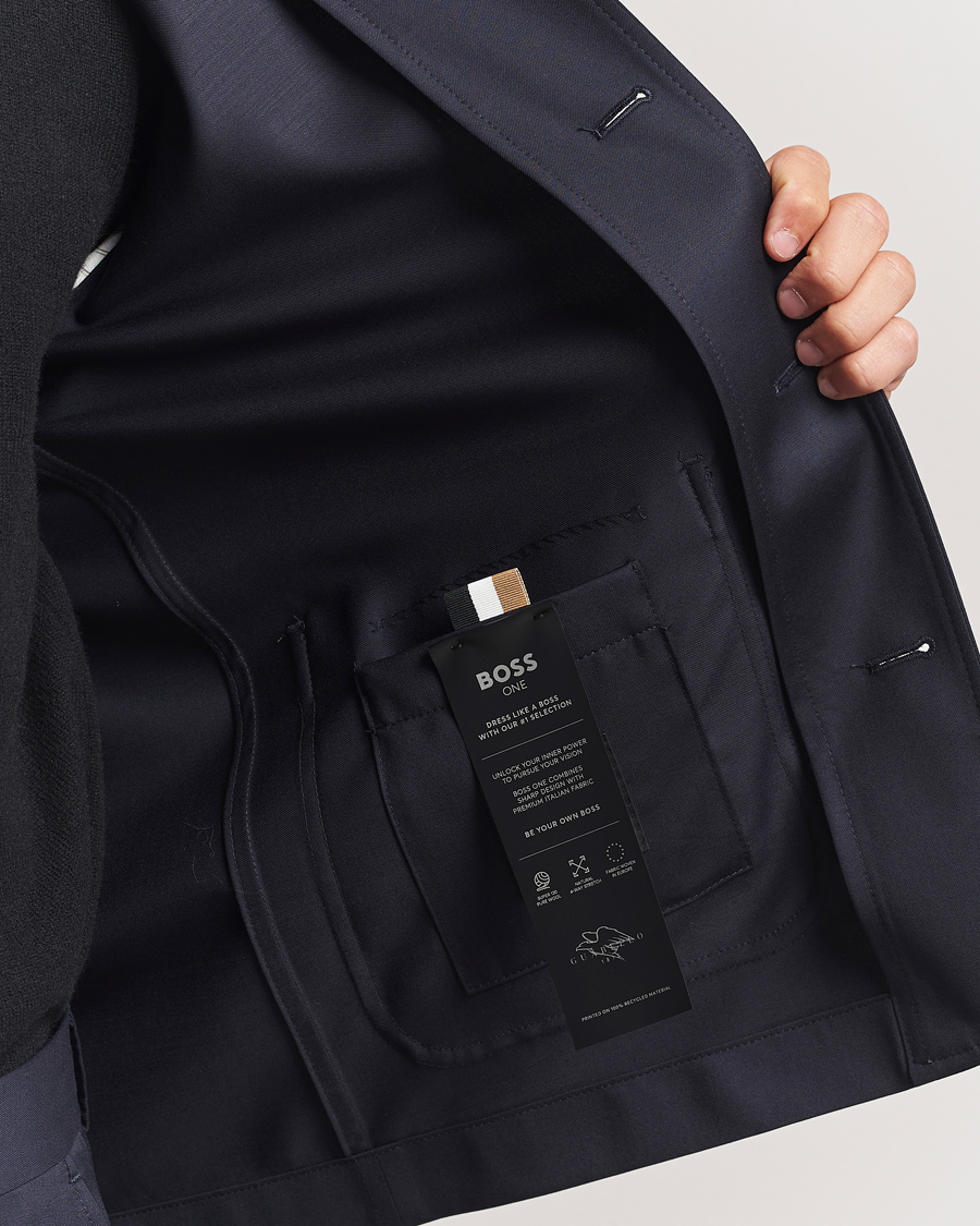 Heren | Jassen | BOSS BLACK | Carper Overshirt Dark Blue