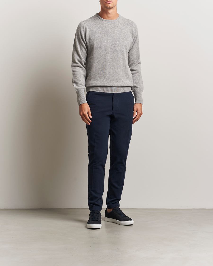 Heren | Broeken | BOSS BLACK | Kaiton Structured Chinos Dark Blue