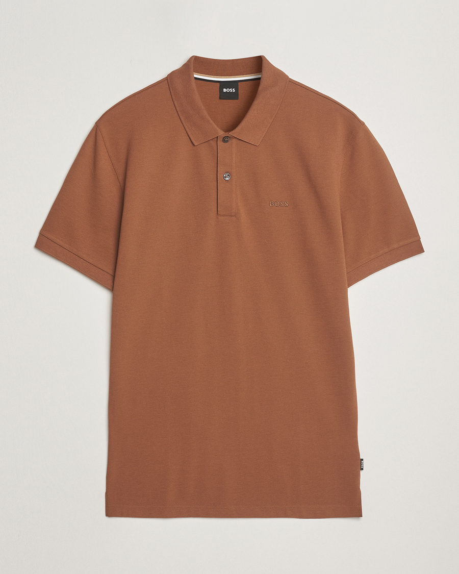 Heren | Polo's | BOSS BLACK | Pallas Polo Medium Brown