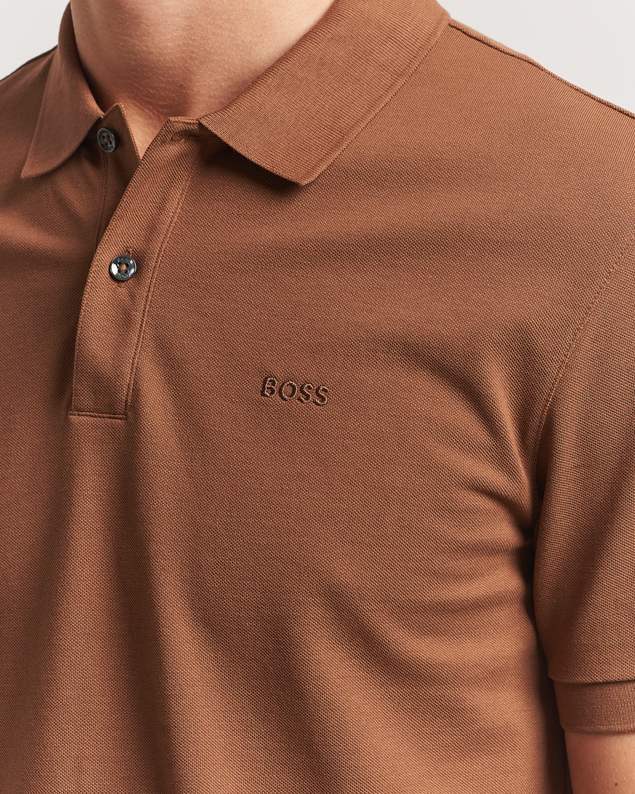Heren | Polo's | BOSS BLACK | Pallas Polo Medium Brown