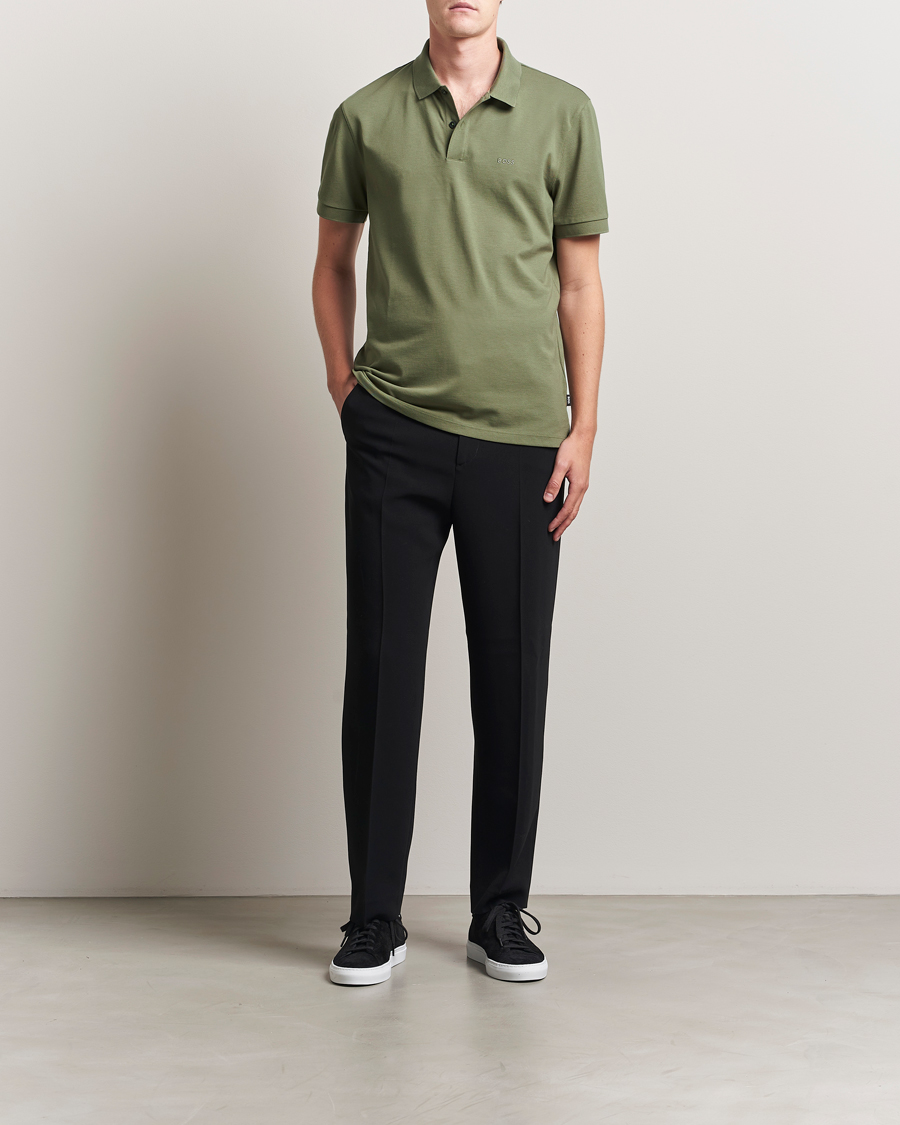 Heren | Polo's | BOSS BLACK | Pallas Polo Medium Green