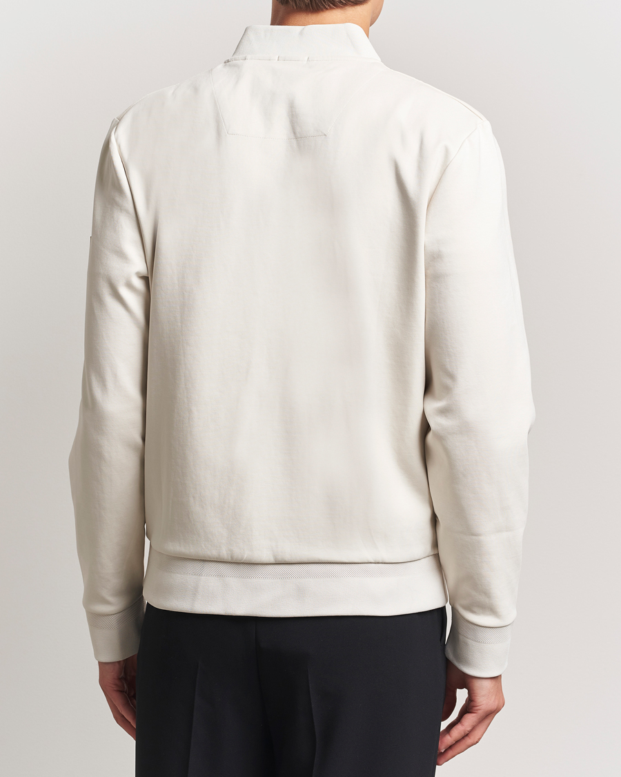 Heren | Truien | BOSS BLACK | Skiles Hybrid Full Zip Open White