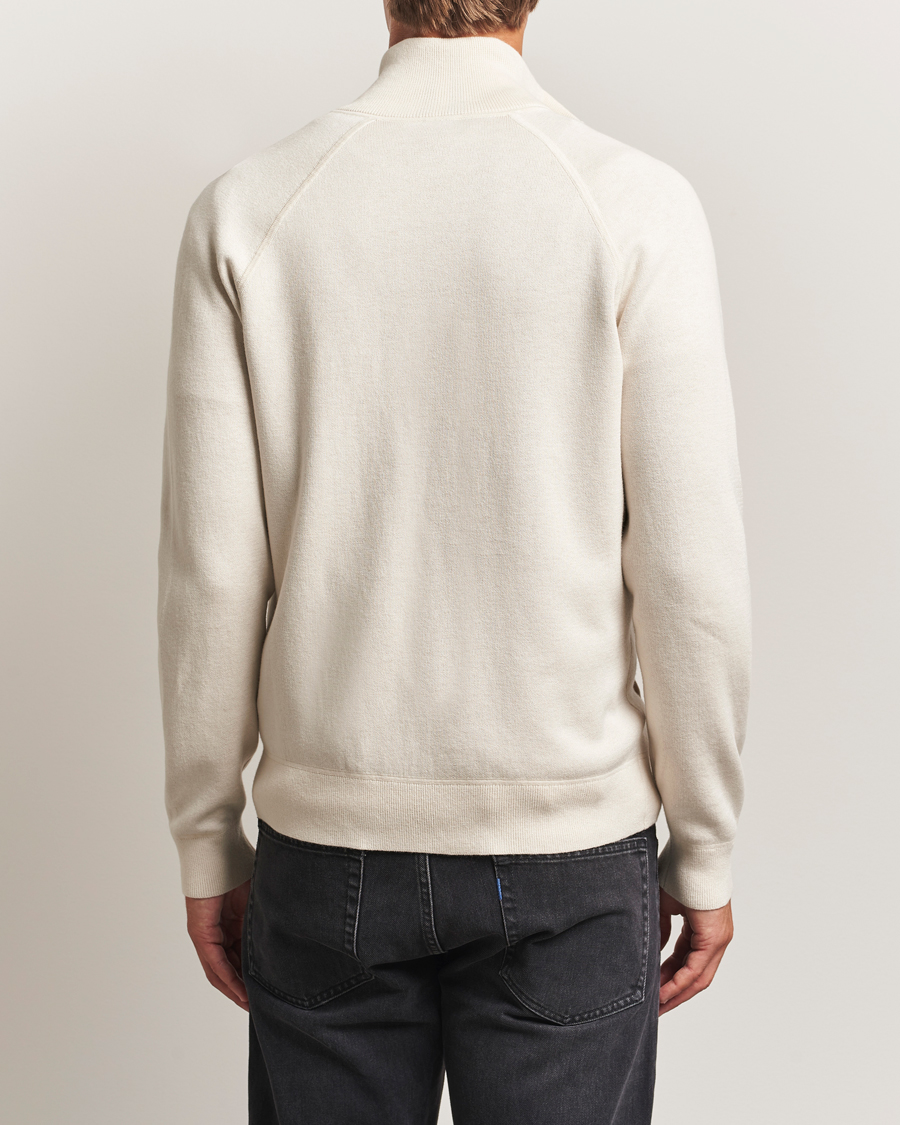 Heren | Truien | BOSS BLACK | Idino Knitted Full Zip Open White