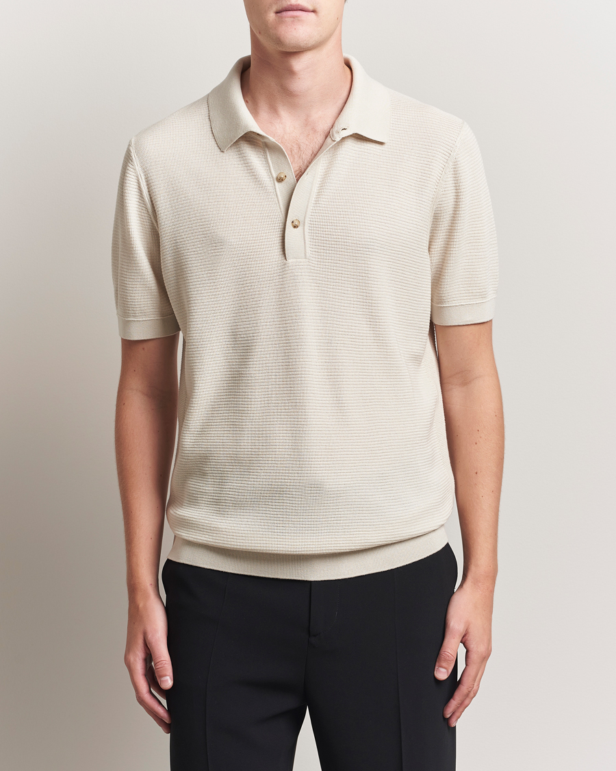 Heren | Polo's | BOSS BLACK | Lanotti Knitted Polo Open White