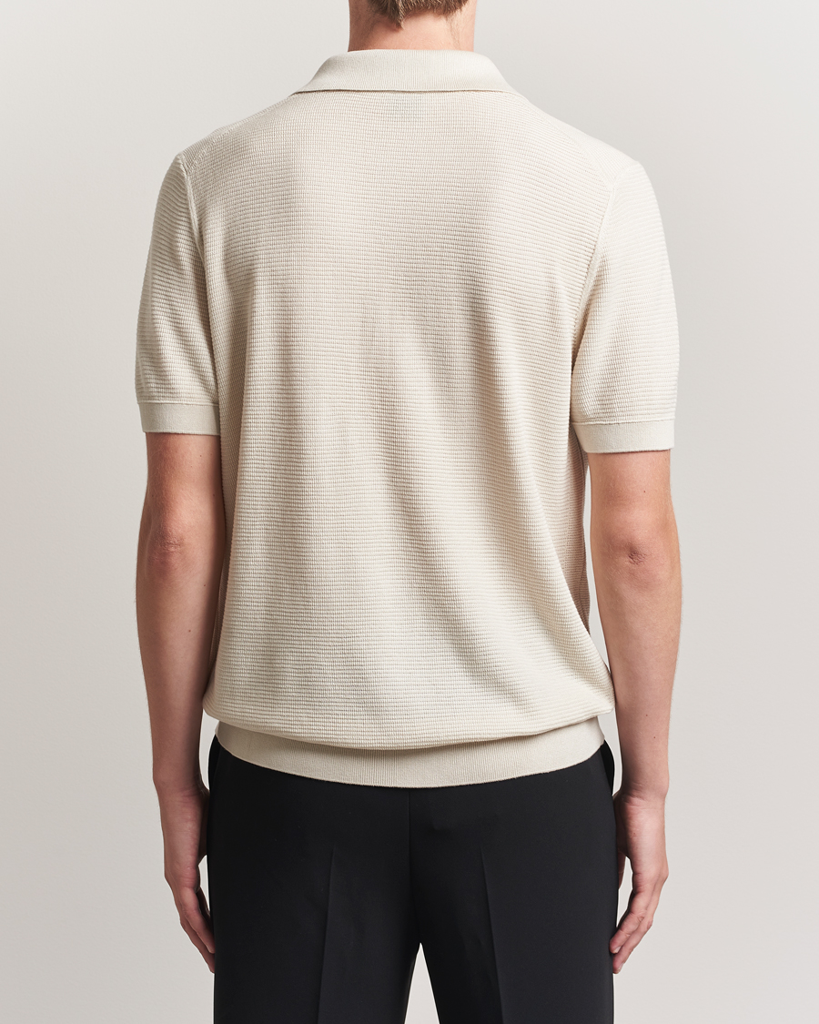 Heren | Polo's | BOSS BLACK | Lanotti Knitted Polo Open White