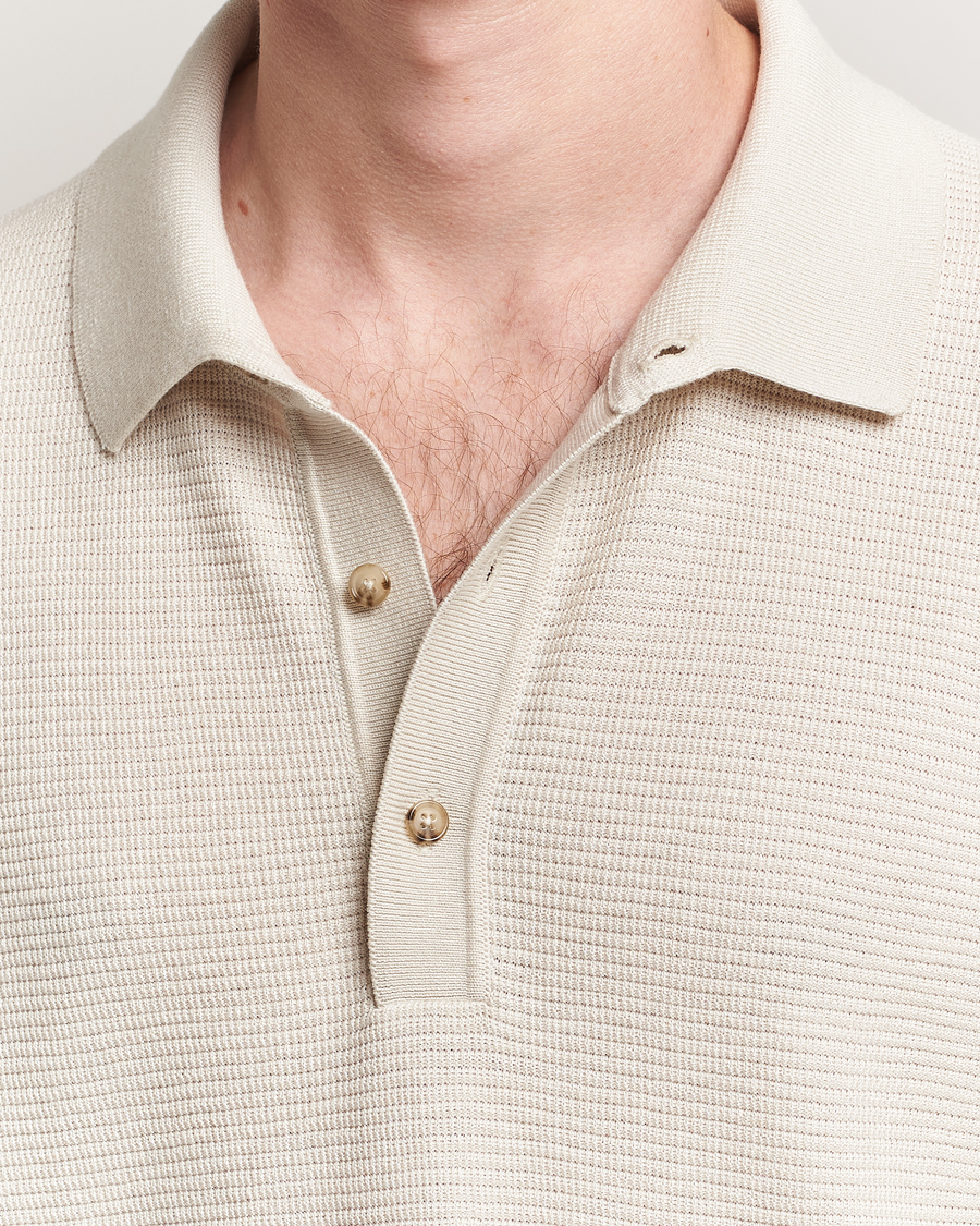 Heren | Polo's | BOSS BLACK | Lanotti Knitted Polo Open White