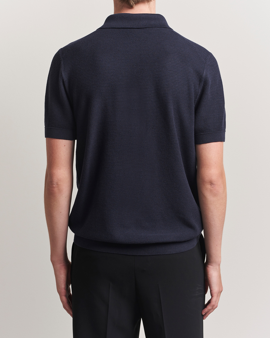 Heren | Polo's | BOSS BLACK | Lanotti Knitted Polo Dark Blue