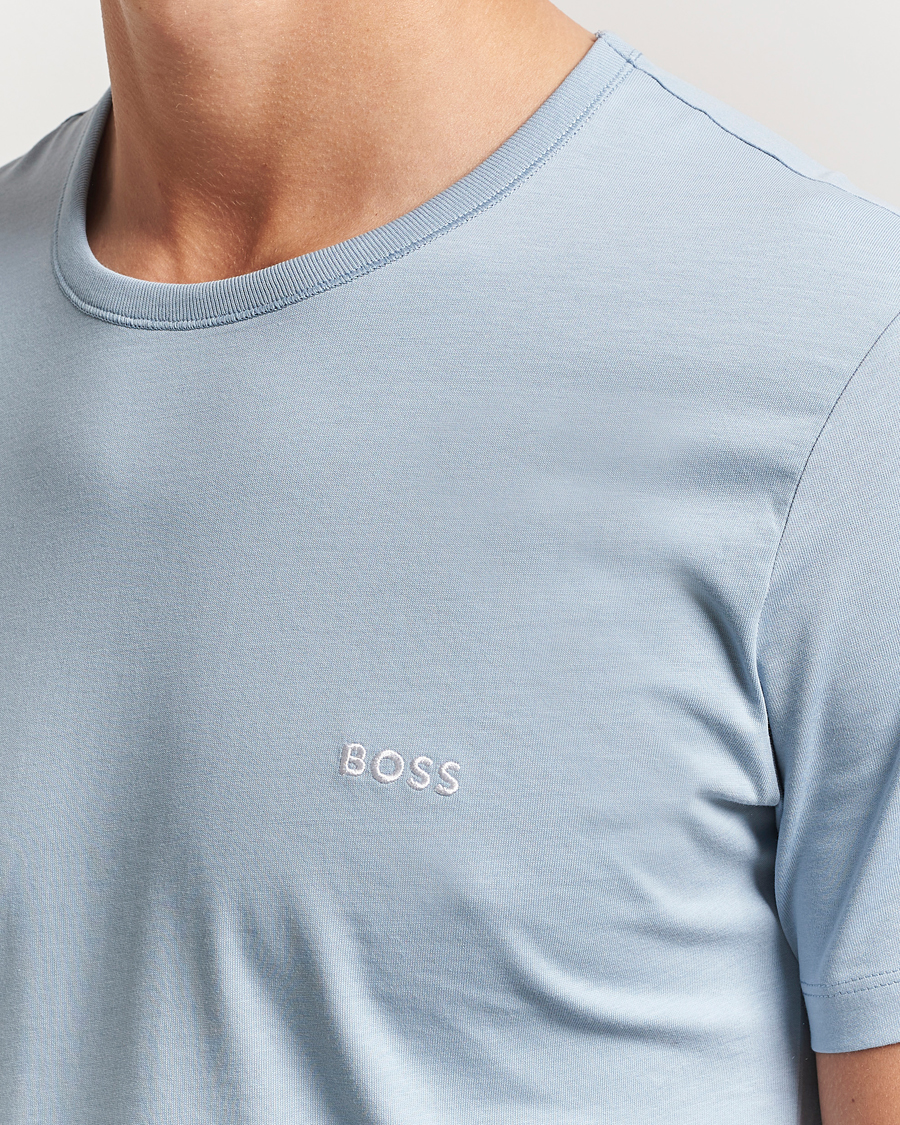 Heren | T-shirts | BOSS BLACK | 3-Pack Crew Neck T-Shirt Blue/Aqua/Navy