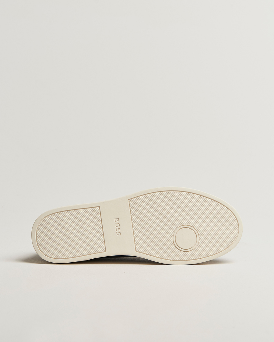Heren | Sneakers | BOSS BLACK | Kieran Grained Leather Sneaker Black