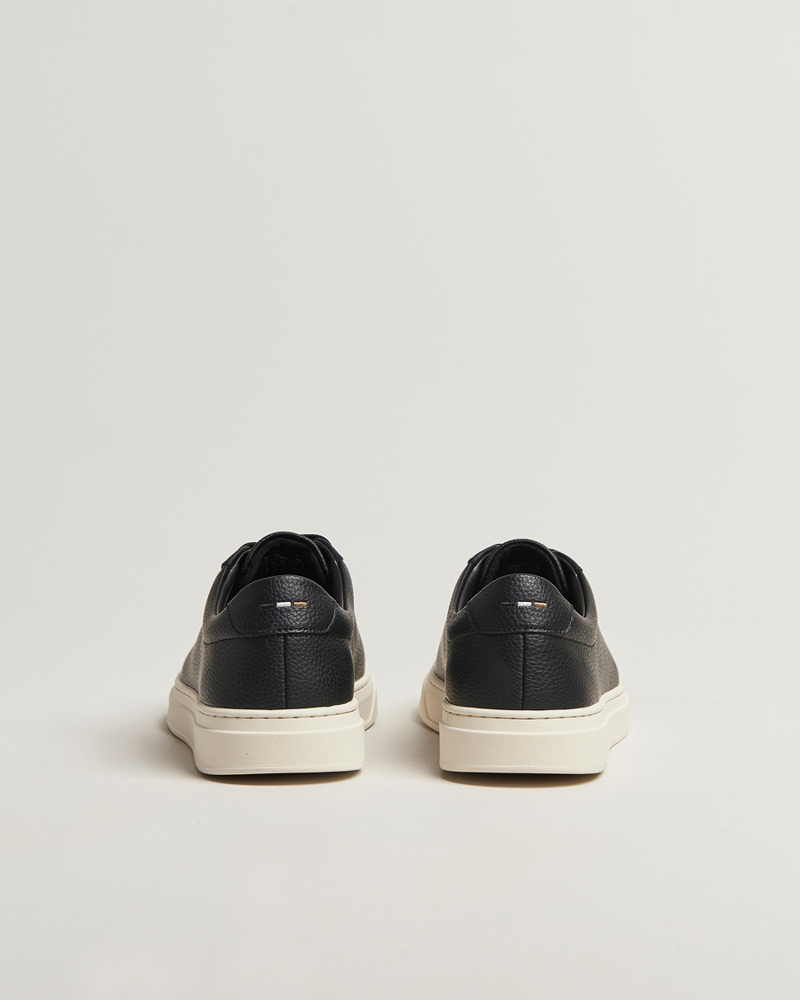 Heren | Sneakers | BOSS BLACK | Kieran Grained Leather Sneaker Black