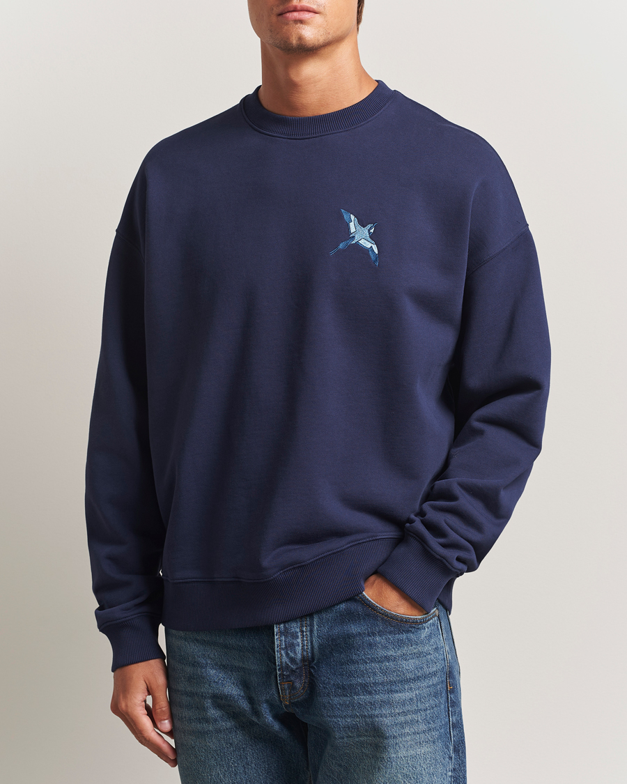 Heren | Truien | Axel Arigato | Micro Bee Bird Sweatshirt Navy