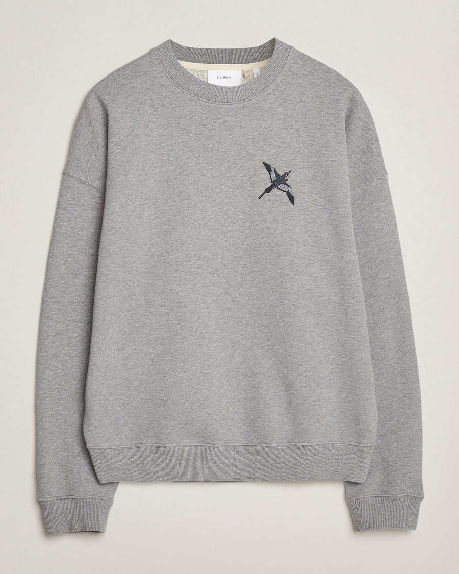 Heren | Truien | Axel Arigato | Micro Bee Bird Sweatshirt Grey Melange
