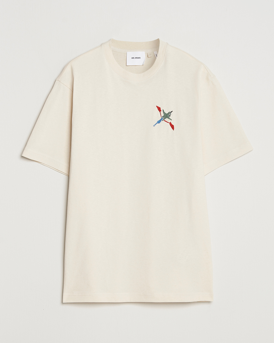Heren | T-shirts | Axel Arigato | Micro Bee Bird T-Shirt Pale Beige
