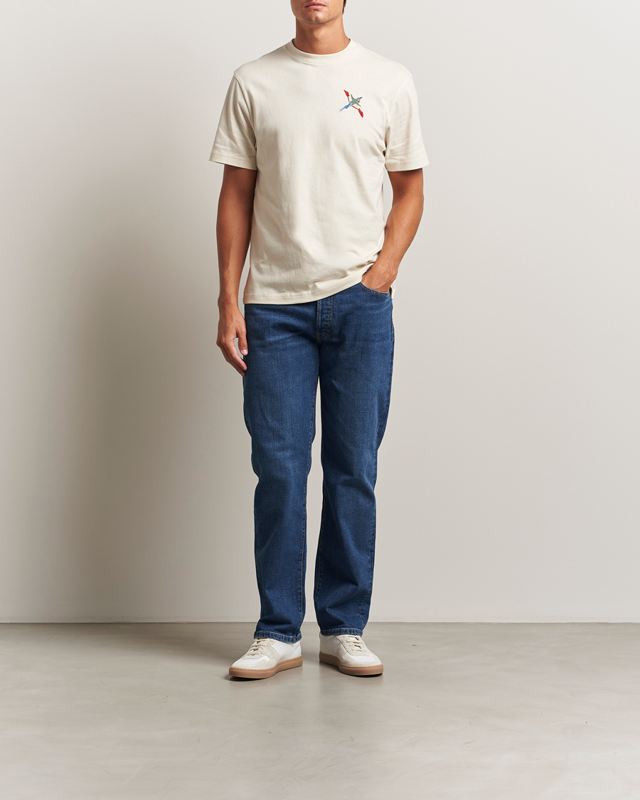 Heren | T-shirts | Axel Arigato | Micro Bee Bird T-Shirt Pale Beige