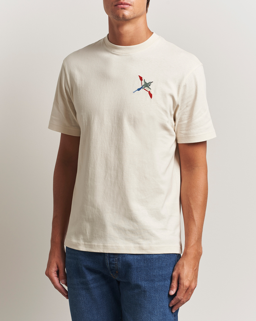 Heren | T-shirts | Axel Arigato | Micro Bee Bird T-Shirt Pale Beige