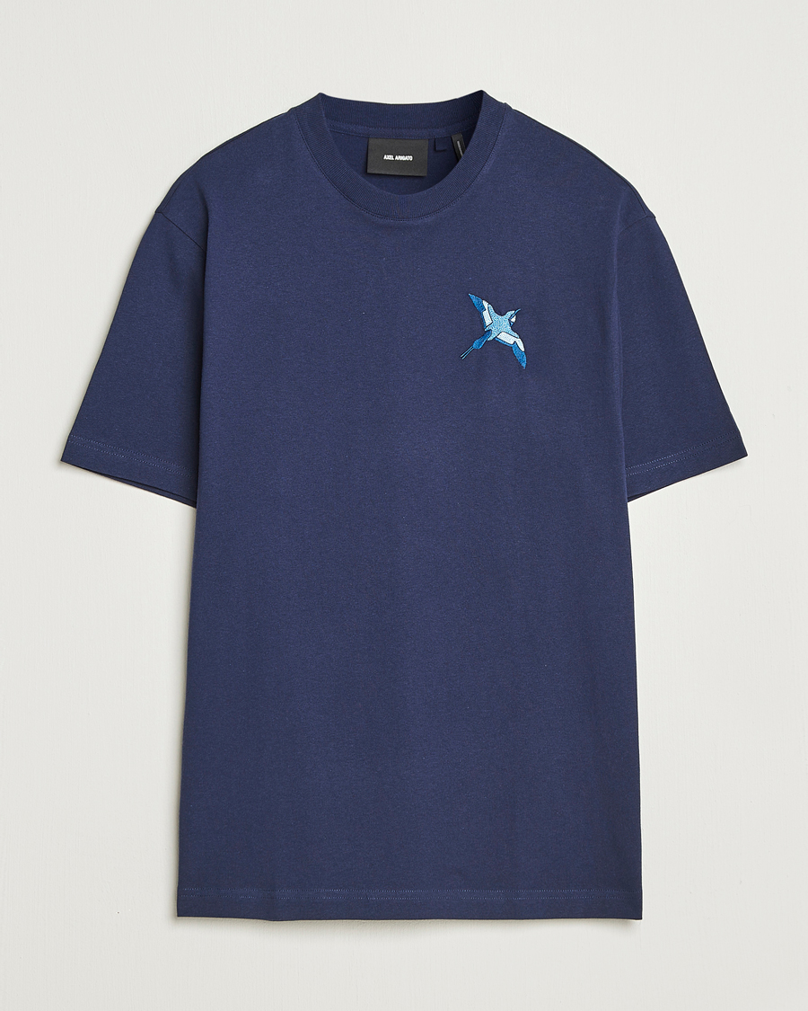 Heren | T-shirts | Axel Arigato | Micro Bee Bird T-Shirt Navy