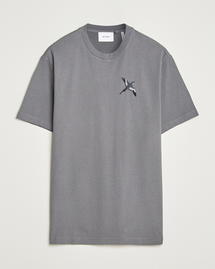Heren | T-shirts | Axel Arigato | Micro Bee Bird T-Shirt Steel Grey
