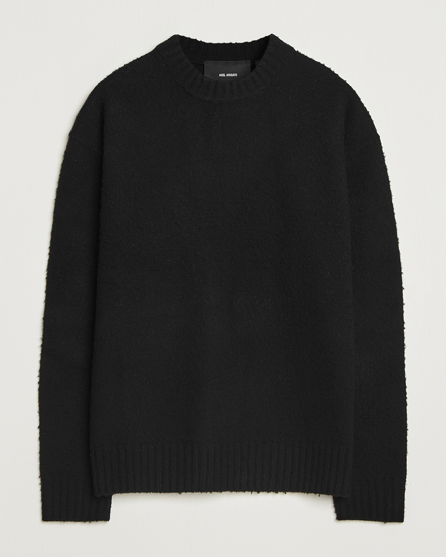 Heren | Truien | Axel Arigato | Miles Bouclé Knitted Sweater Black