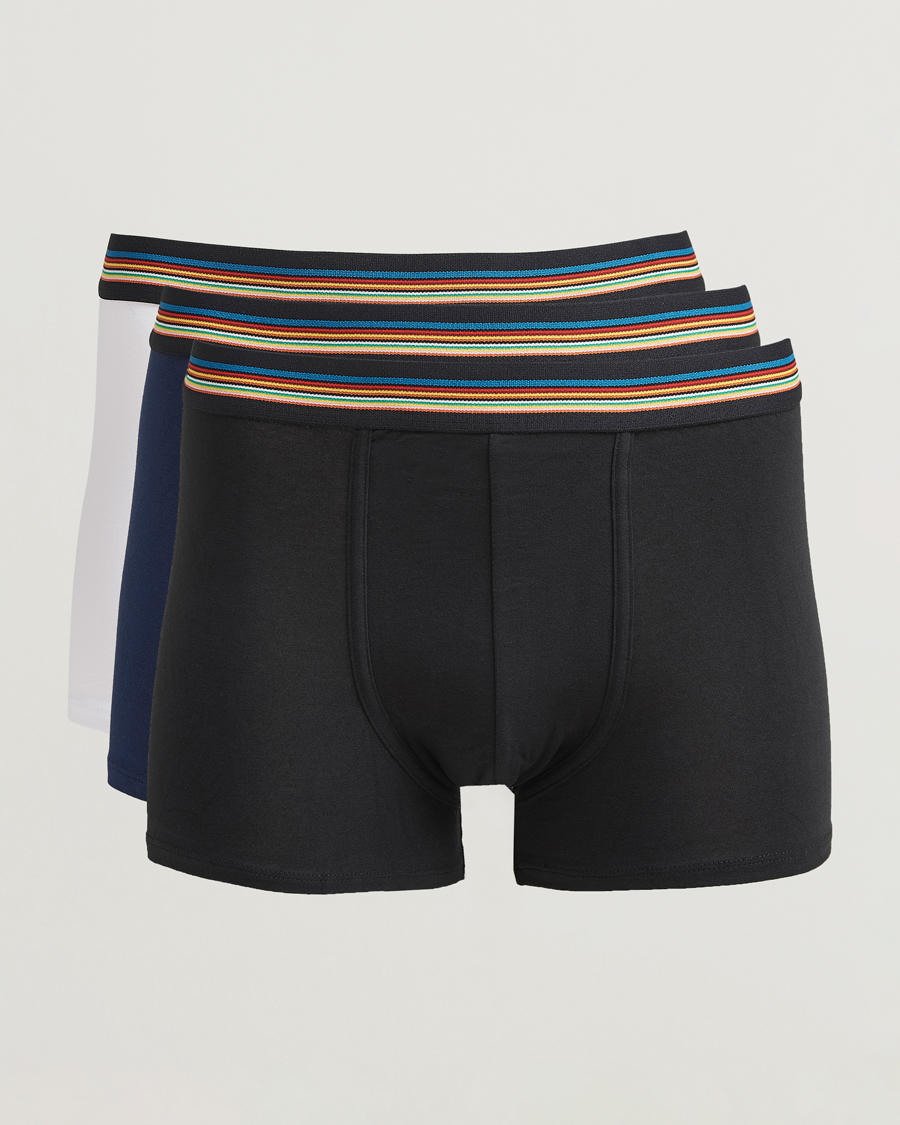 Heren | Ondergoed | Paul Smith | 3-Pack Trunk White/Navy/Black