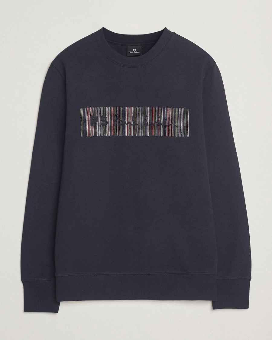 Heren | Truien | PS Paul Smith | Striped Crew Neck Sweatshirt Navy