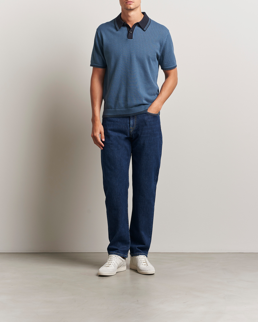 Heren | Polo's | PS Paul Smith | Knitted Polo Blue