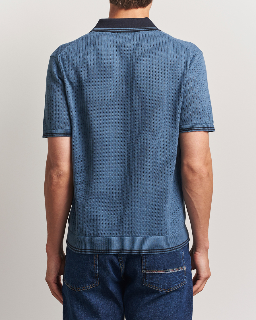 Heren | Polo's | PS Paul Smith | Knitted Polo Blue