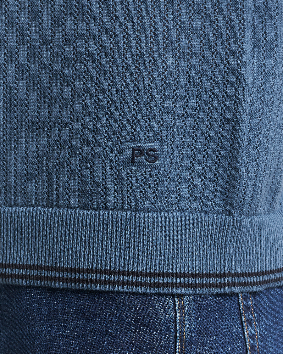Heren | Polo's | PS Paul Smith | Knitted Polo Blue