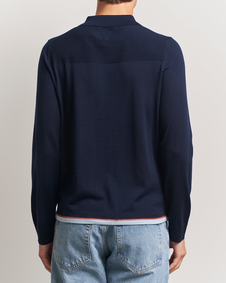 Heren | Truien | PS Paul Smith | Merino Knitted Full Zip Navy