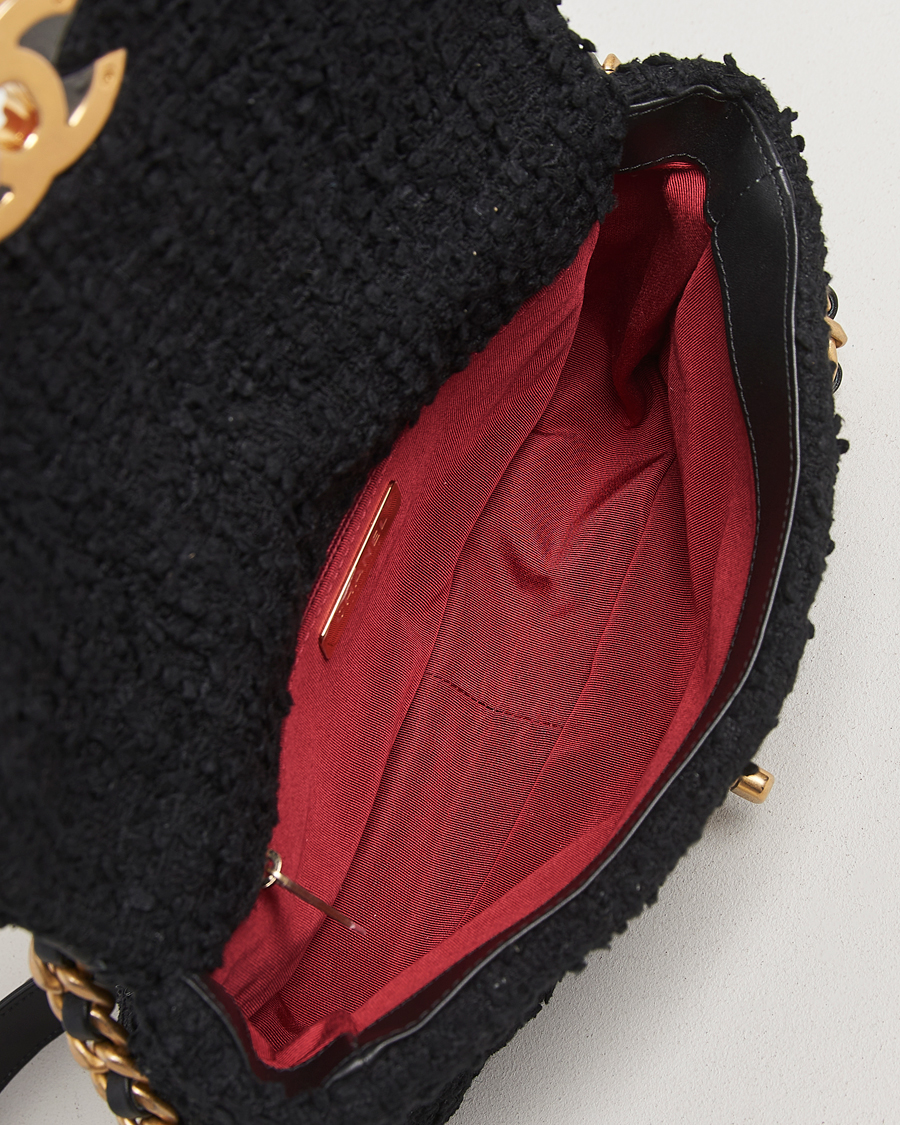 Heren | Gifts for Her | Chanel Pre-Owned | Chanel 19 Tweed Handbag Black