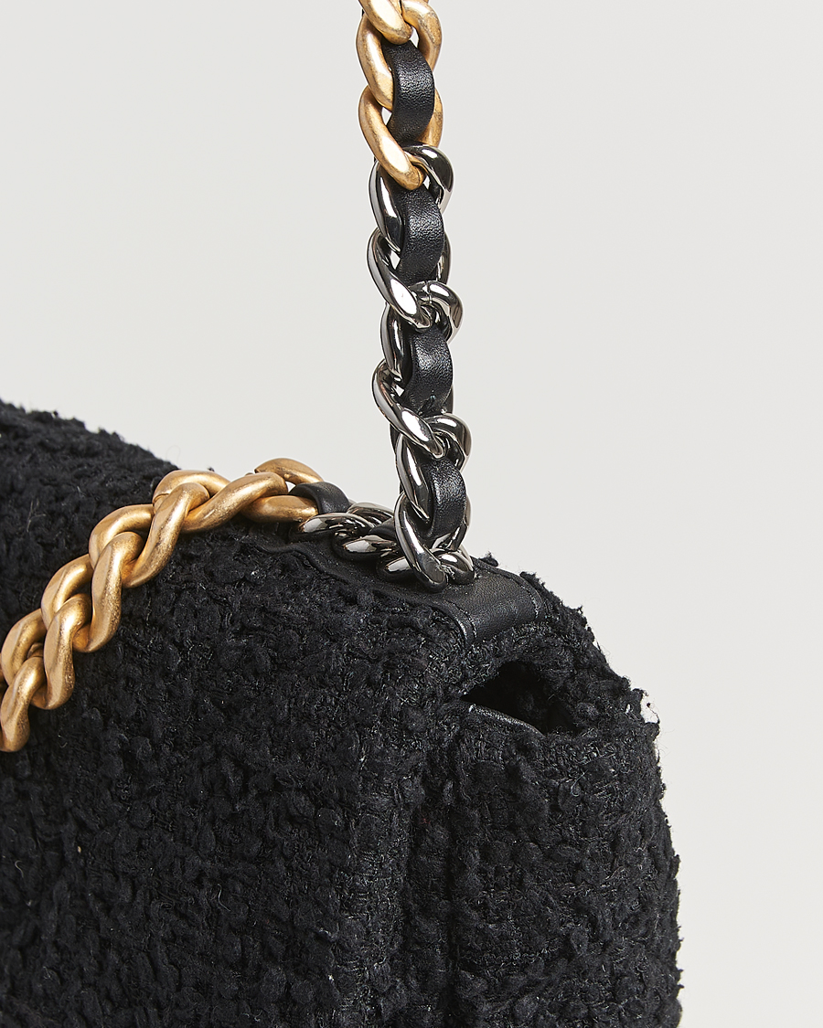 Heren | Gifts for Her | Chanel Pre-Owned | Chanel 19 Tweed Handbag Black