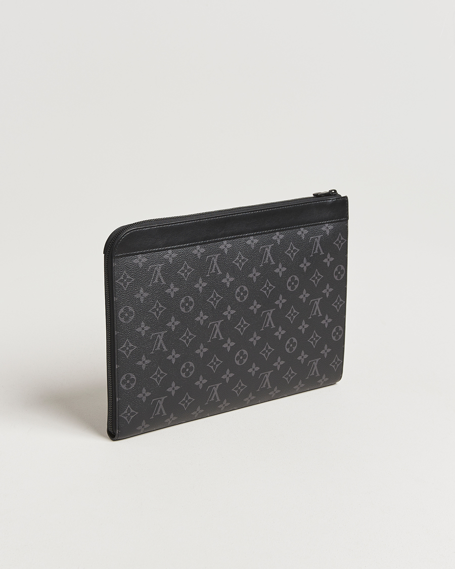 Heren | Pre-Owned & Vintage Bags | Louis Vuitton Pre-Owned | Pochette Jour Monogram Eclipse
