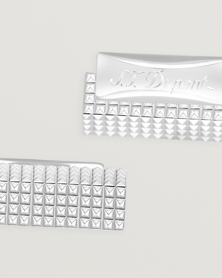 Heren | Manchetknopen | S.T. Dupont | Cufflink Rectangle Diamond Head Silver