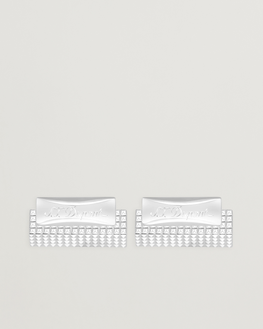 Heren | Manchetknopen | S.T. Dupont | Cufflink Rectangle Diamond Head Silver